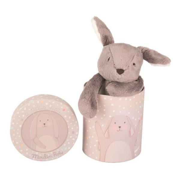 Moulin Roty A Petits Pas Grey Rabbit Soft Toy