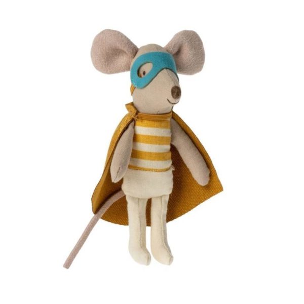 Maileg Little Brother Superhero Mouse Matchbox