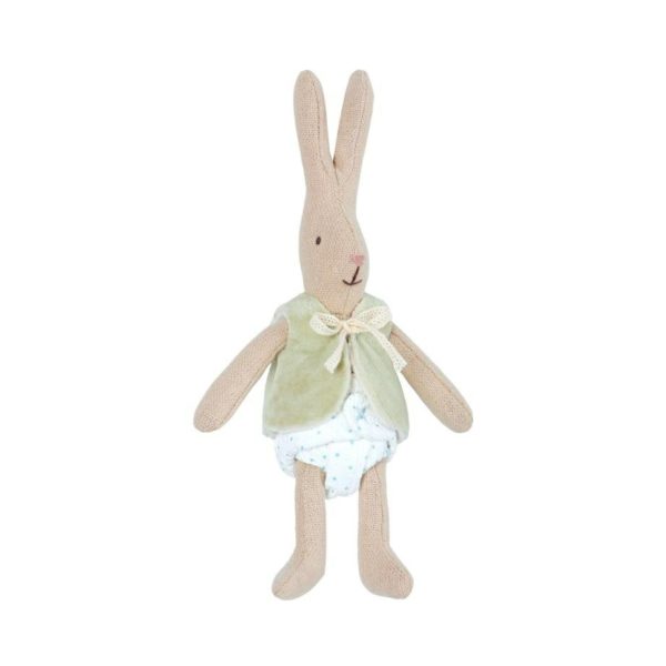 Maileg Micro Rabbit in Green Waistcoat