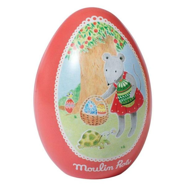 Moulin Roty Nini Mouse Tin Easter Egg