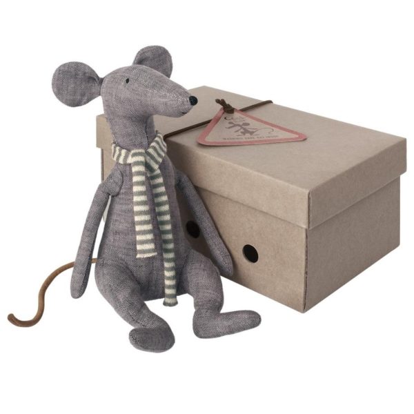Maileg Cool Rat Blue with Box