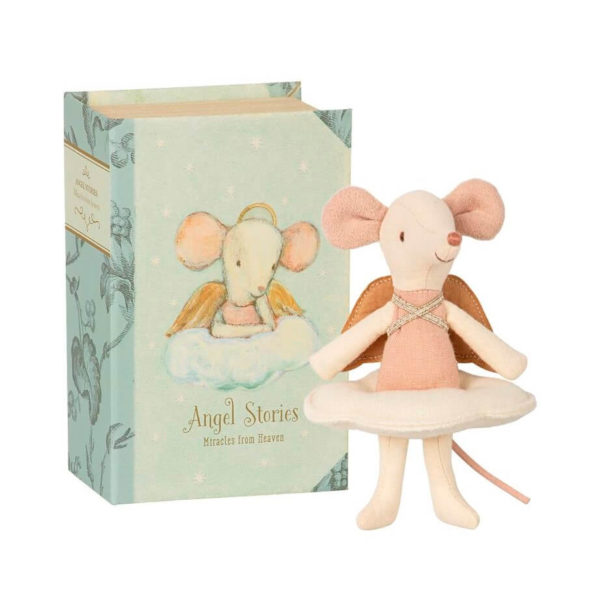 Maileg Big Sister Angel Mouse in Book