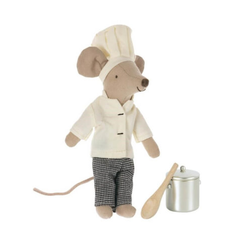 Maileg Big Brother Chef Mouse with Pot
