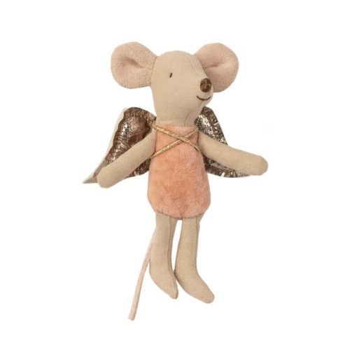 Maileg Little Sister Fairy Mouse Pink