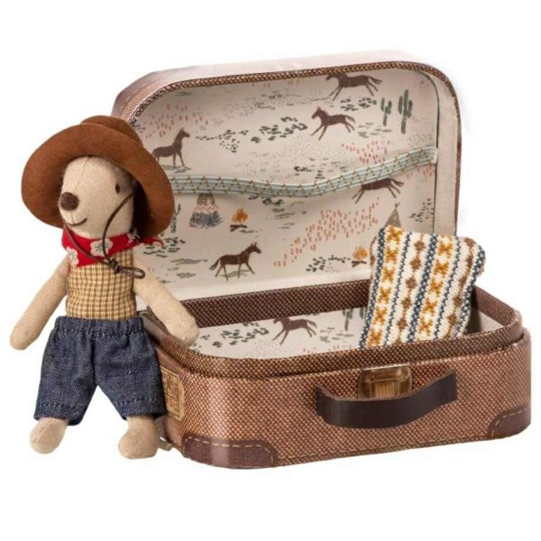 Maileg Cowboy Mouse in Travel Tin