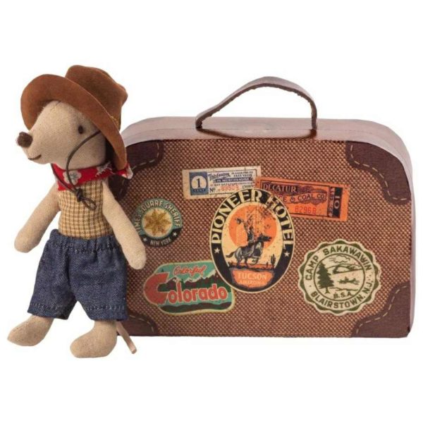 Maileg Cowboy Mouse in Travel Tin