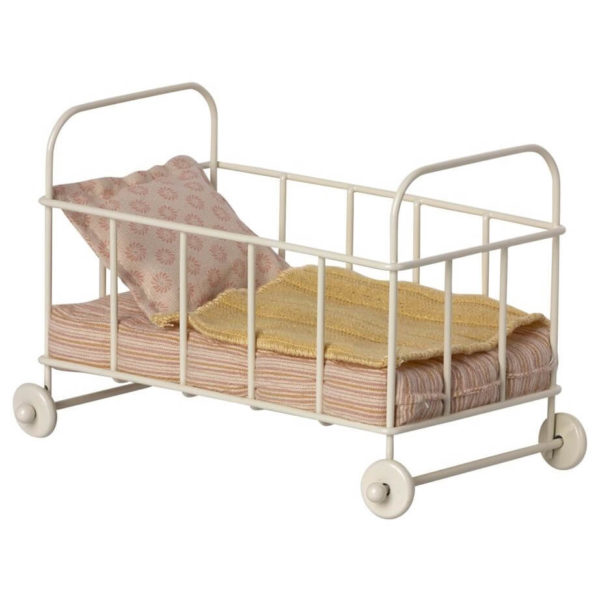 Maileg Micro Cot Bed Rose