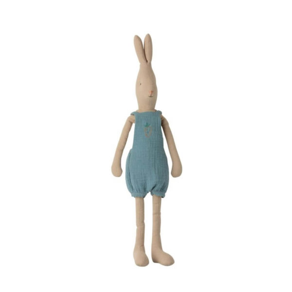 Maileg Size 3 Rabbit in Teal Romper Suit