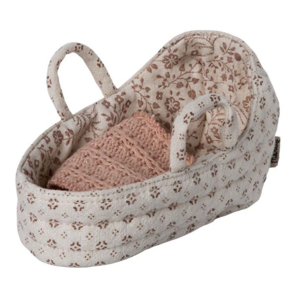 Maileg Carry Cot Baby Mouse