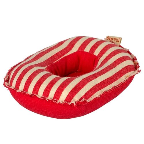 Maileg Rubber Boat Small Mouse Red Stripe