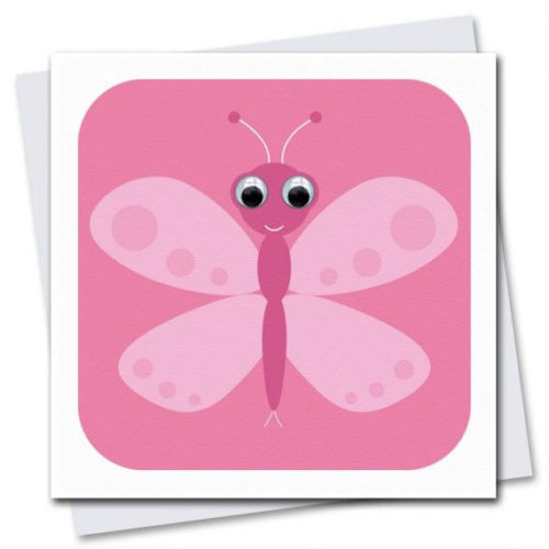 Stripey Cats Butterfly Card