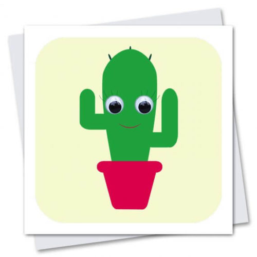Stripey Cats Cactus Card
