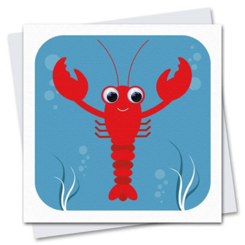 Stripey Cats Lobster Card