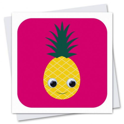 Stripey Cats Pineapple Card
