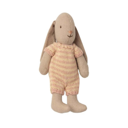 Maileg Micro Bunny Knitted Suit Pink Cream