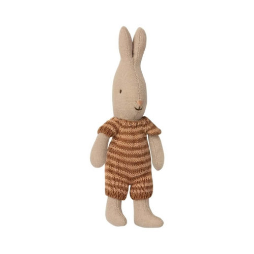 Maileg Micro Rabbit Knitted Suit Brown