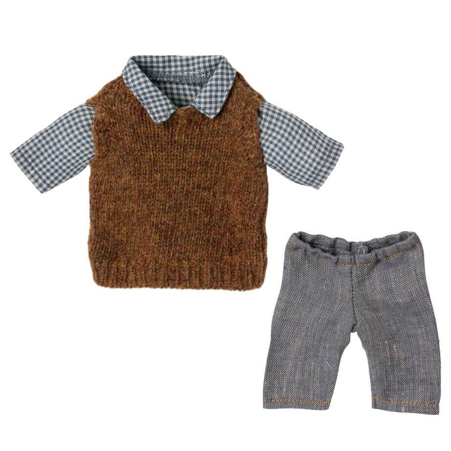 Maileg Teddy Dad Shirt Outfit