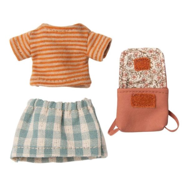 Maileg Big Sister Clothes and Old Rose Bag