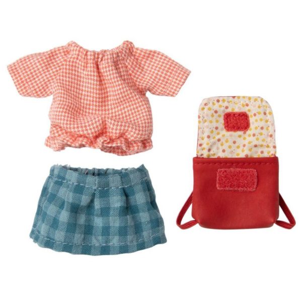 Maileg Big Sister Clothes and Red Bag
