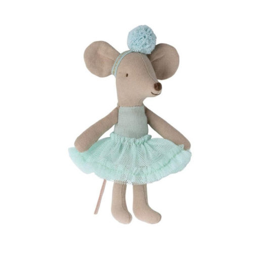 Maileg Little Sister Ballerina Mouse Mint