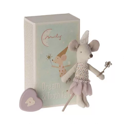 Maileg Little Sister Tooth Fairy Matchbox Mouse