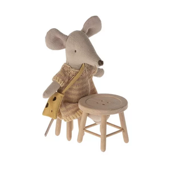Maileg Mouse Table and Stool Set