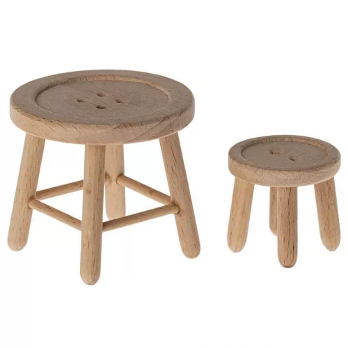 Maileg Mouse Table and Stool Set